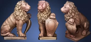3D мадэль Орнамент со львом (STL)